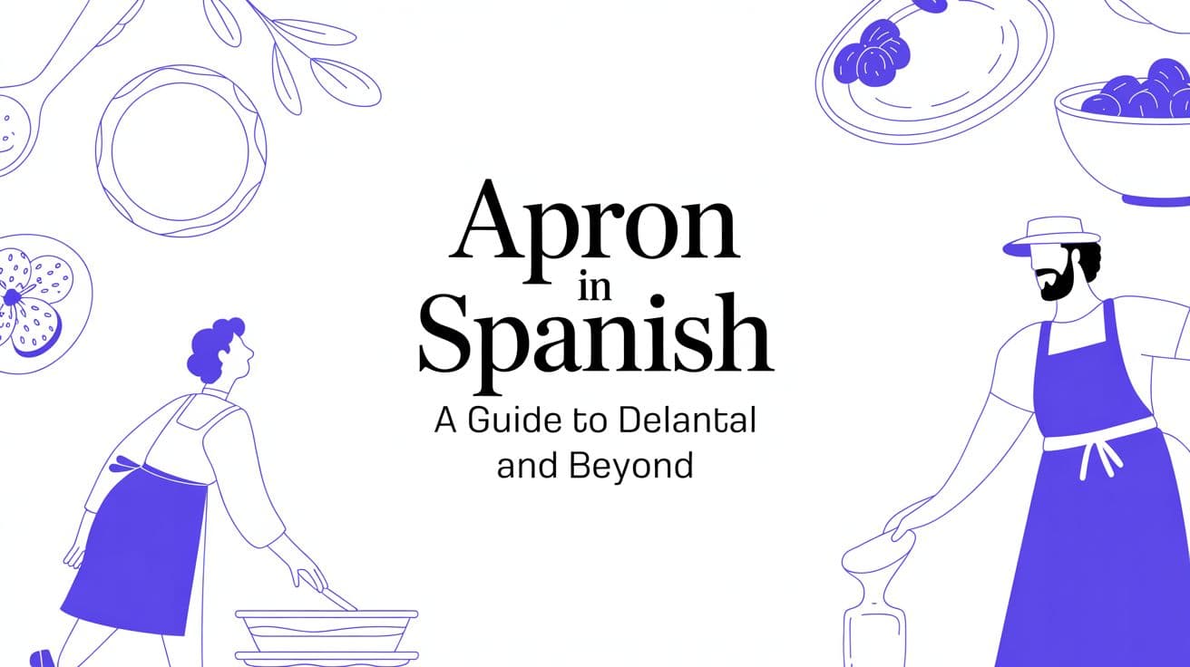 Apron in Spanish: A Guide to Delantal and Beyond