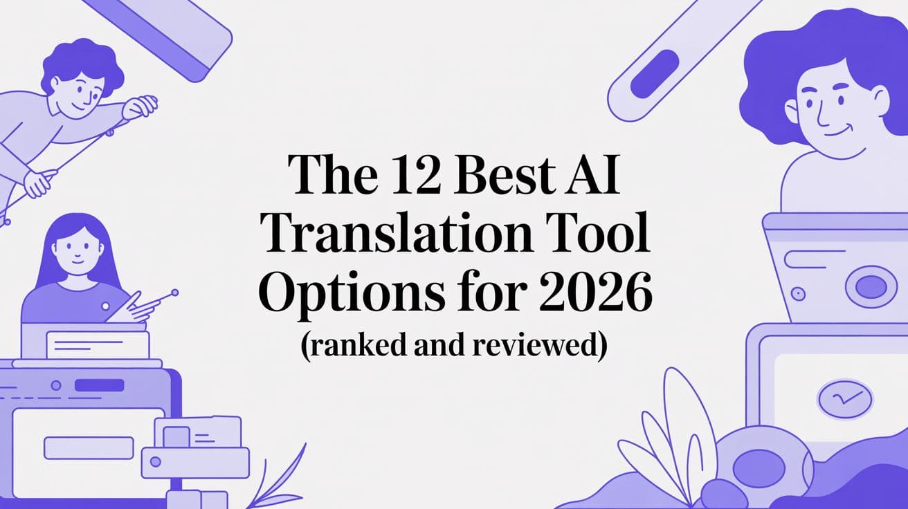As 12 Melhores Opções de Ferramentas de Tradução com IA para 2026 (Classificadas e Avaliadas)