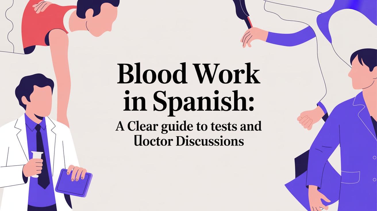 Blutuntersuchung auf Spanisch: Ein klarer Leitfaden zu Tests und Arztgesprächen