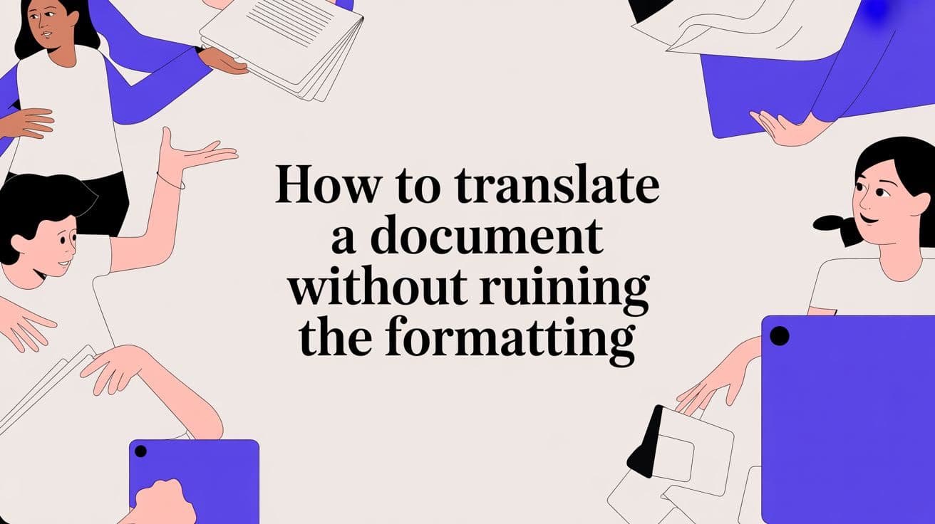 How to Translate a Document Without Ruining the Formatting