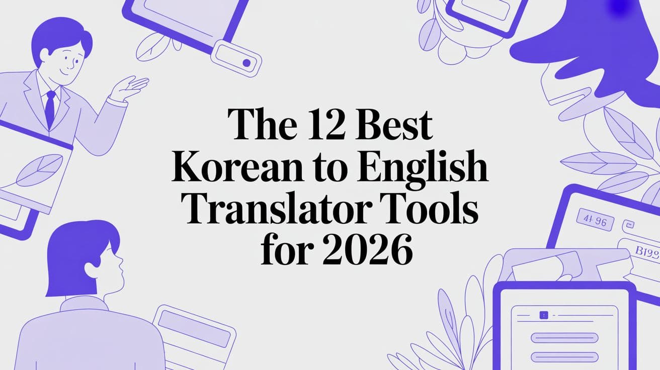 The 12 Best Korean to English Translator Tools for 2026