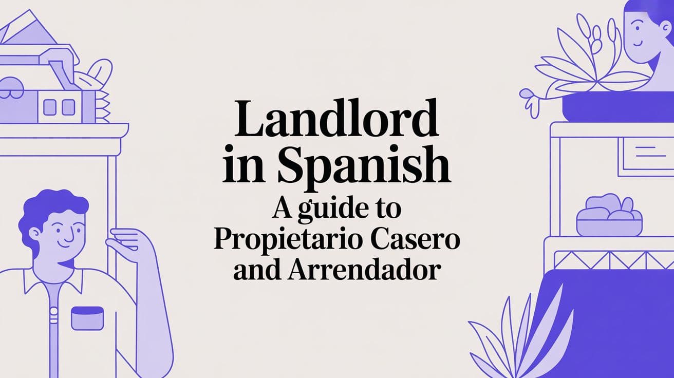 Senhorio Em Espanhol Um Guia para Propietario Casero e Arrendador