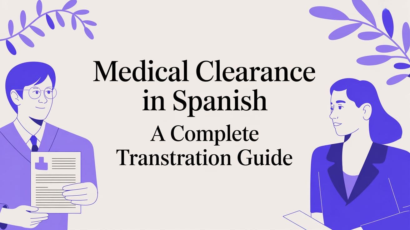 Autorisation médicale en espagnol Un guide complet de traduction