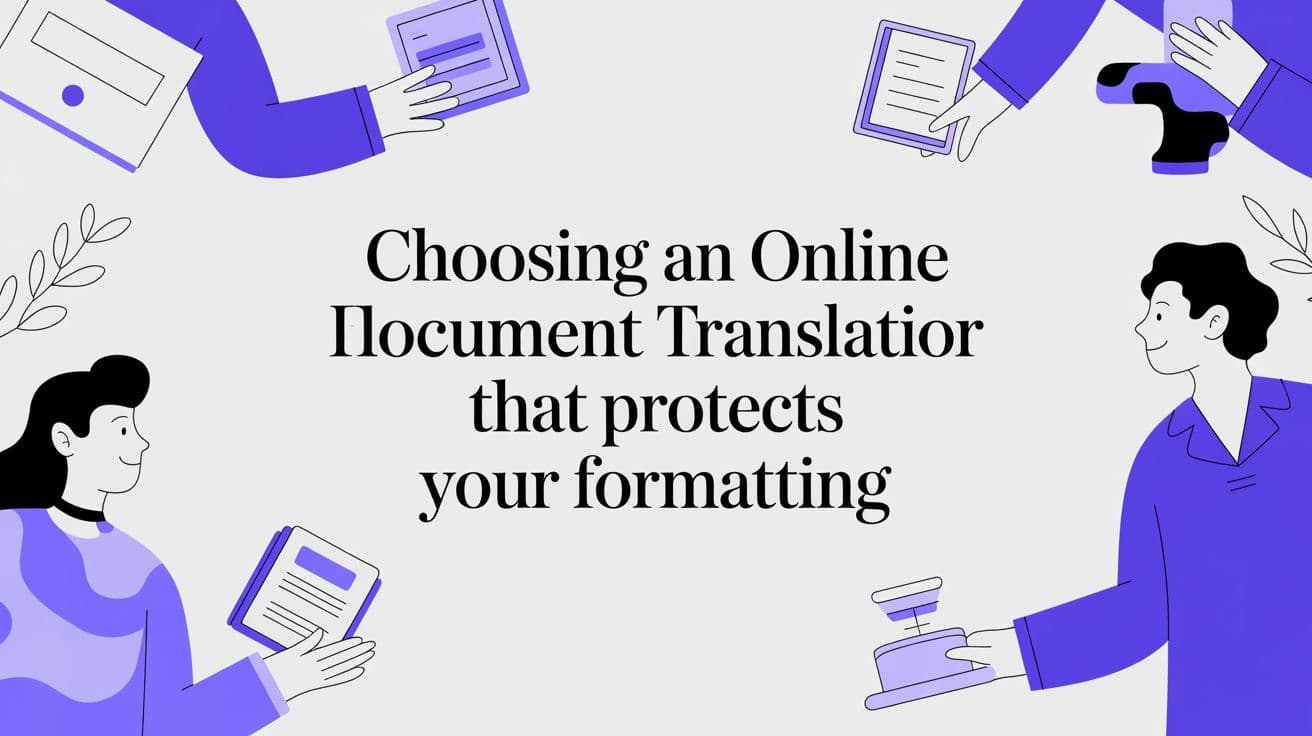 Escolher um Tradutor de Documentos Online Que Protege Sua Formatação