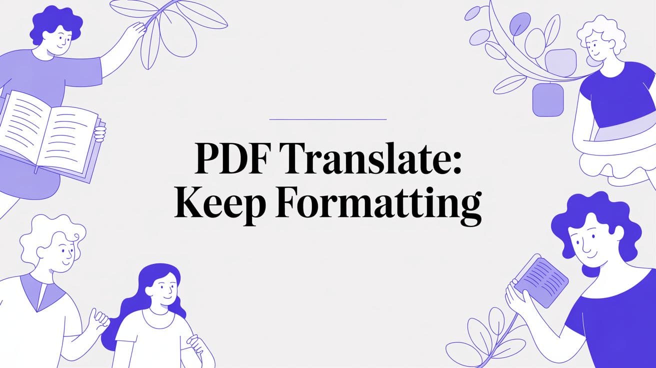 PDF-Übersetzung: Formatierung beibehalten