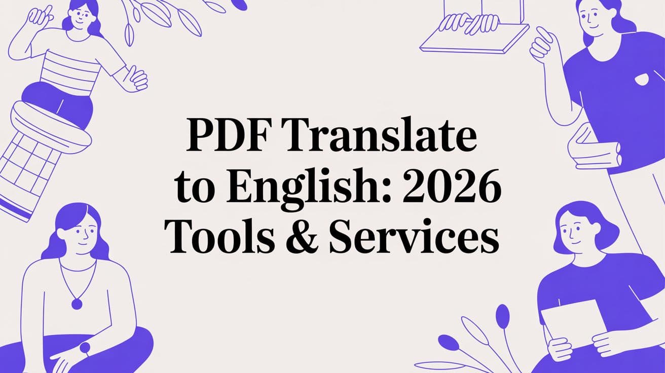 PDF Translate to English: 2026 Tools & Services