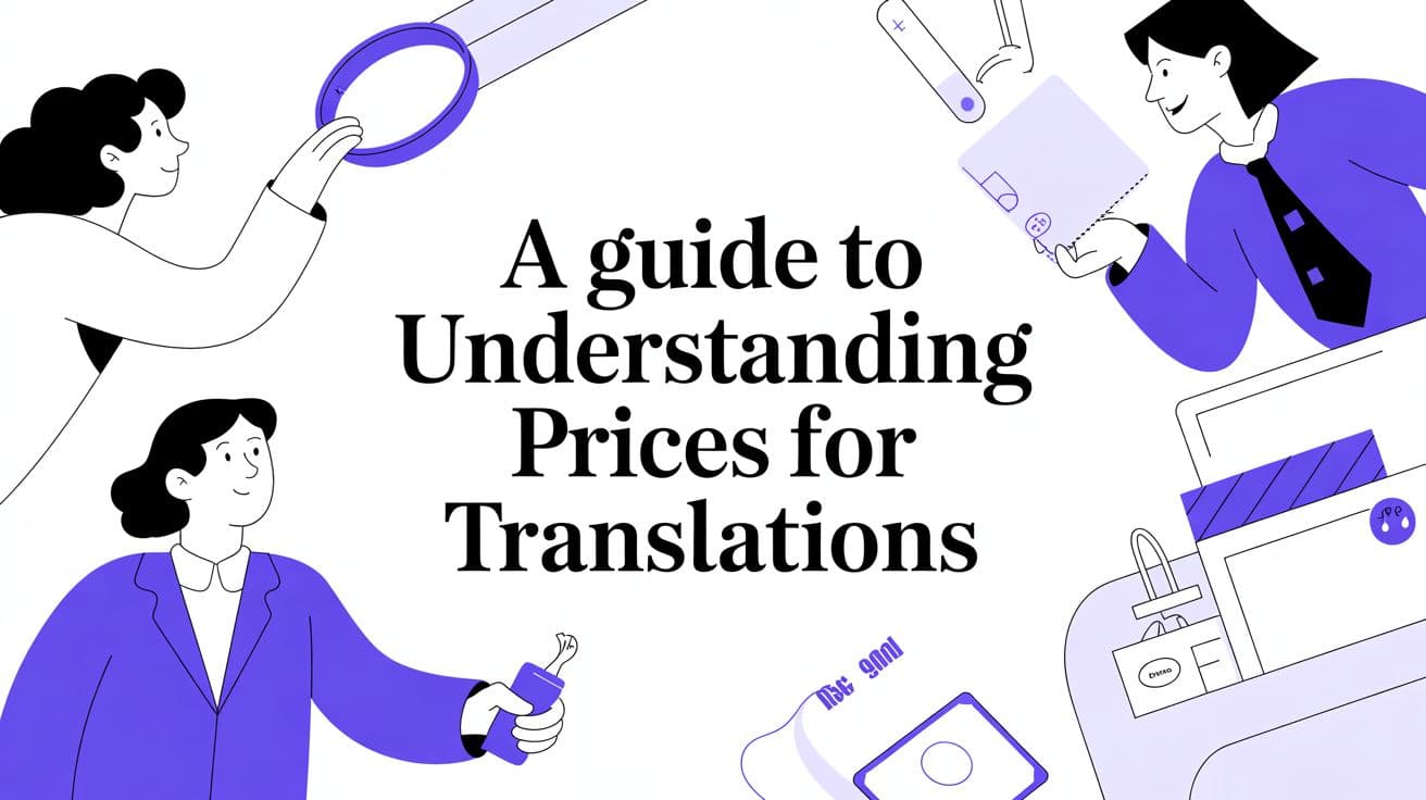 دليل لفهم أسعار الترجمات