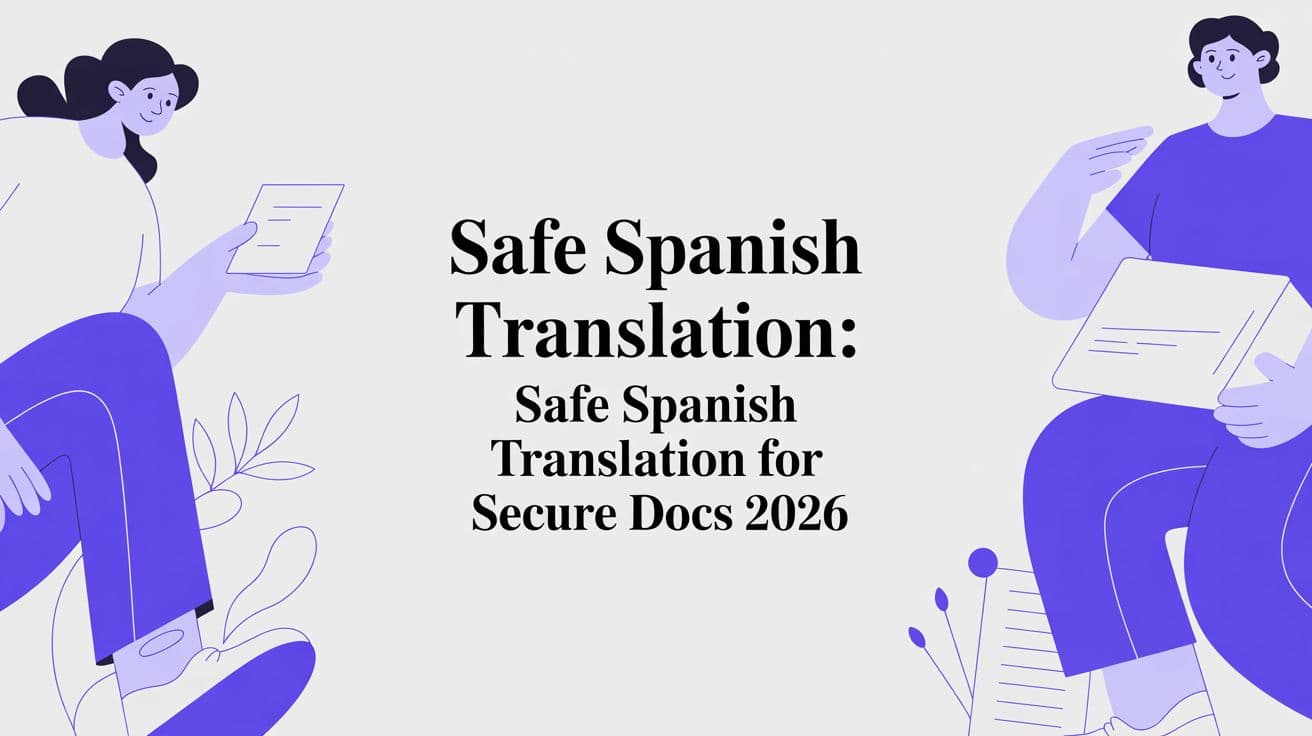 Traduction espagnole sécurisée : traduction espagnole sécurisée pour documents sécurisés 2026