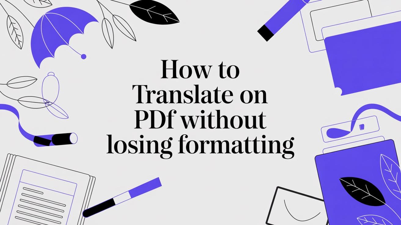 How to Translate on PDF Without Losing Formatting