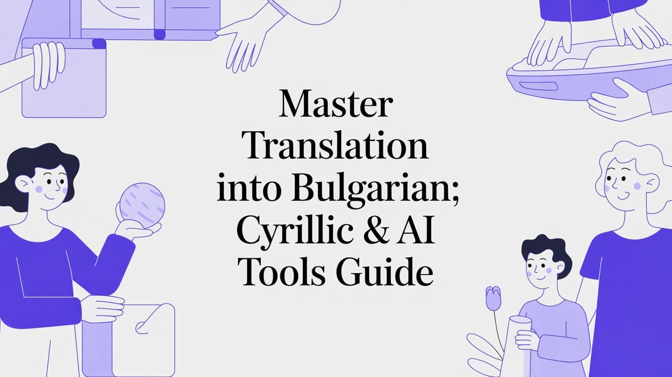 Master Translation into Bulgarian: Cyrillic & AI Tools Guide