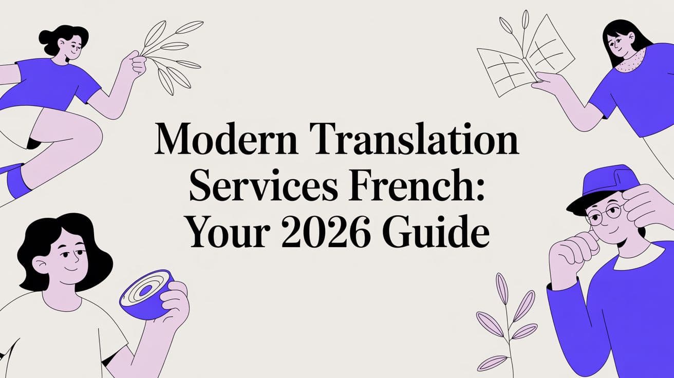 Modern Translation Services French: Your 2026 Guide