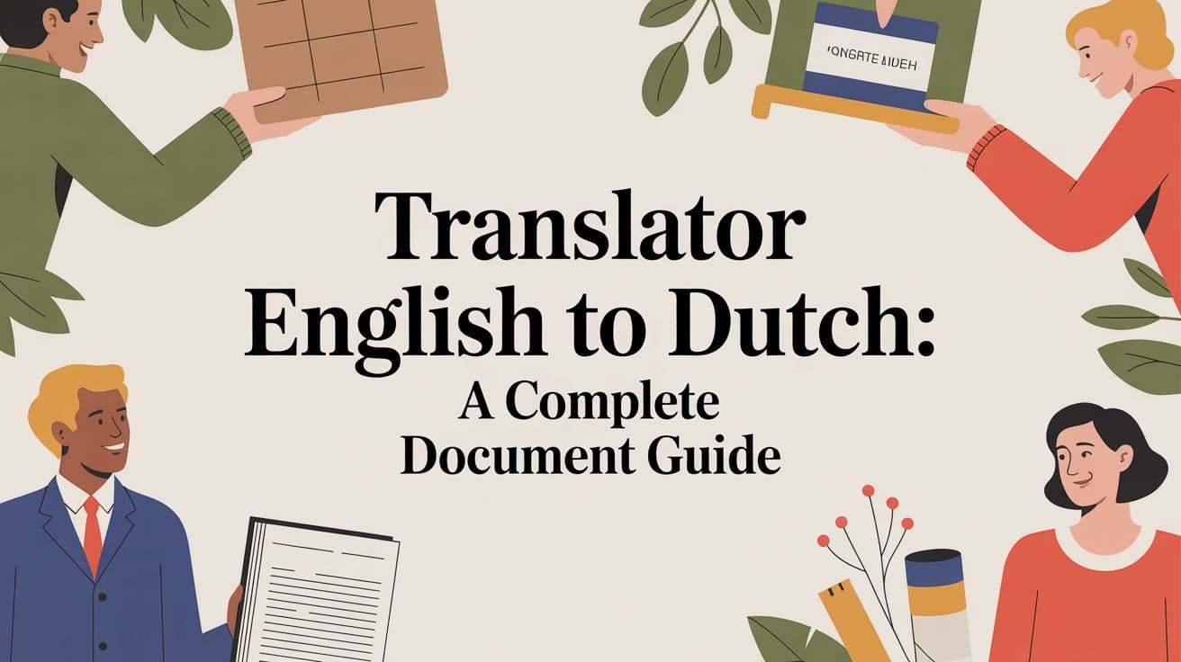 Tradutor Inglês para Holandês: Um Guia Completo de Documentos