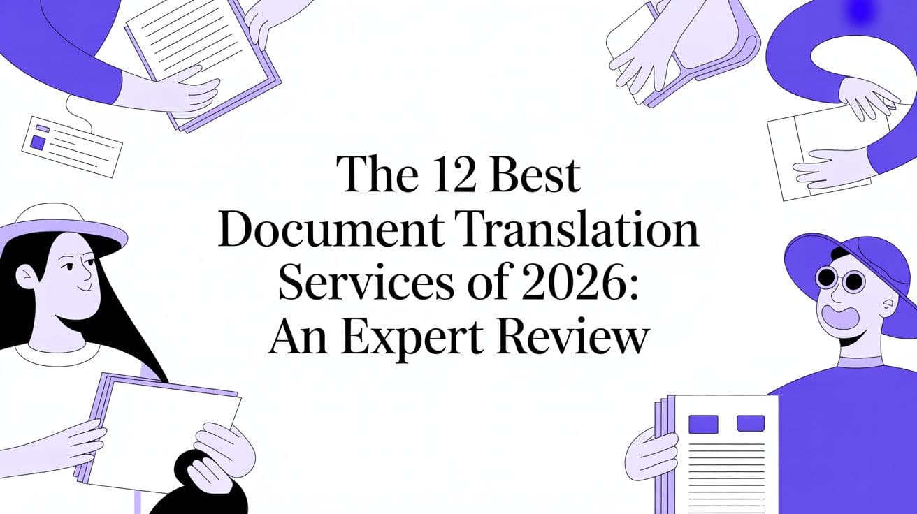أفضل 12 خدمة لترجمة المستندات لعام 2026: مراجعة خبير