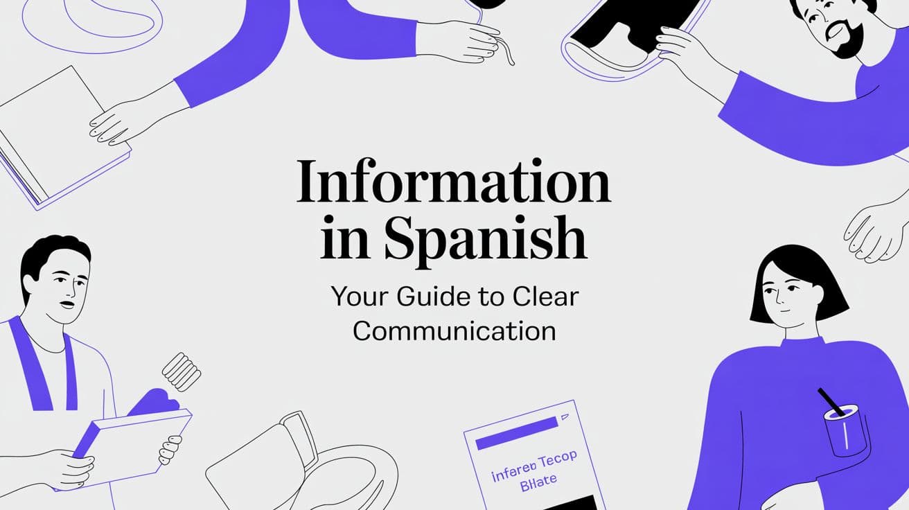 Information en espagnol Votre guide pour une communication claire