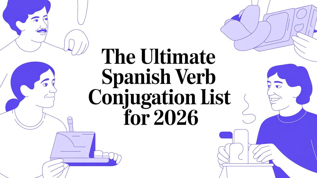 The Ultimate Spanish Verb Conjugation List for 2026