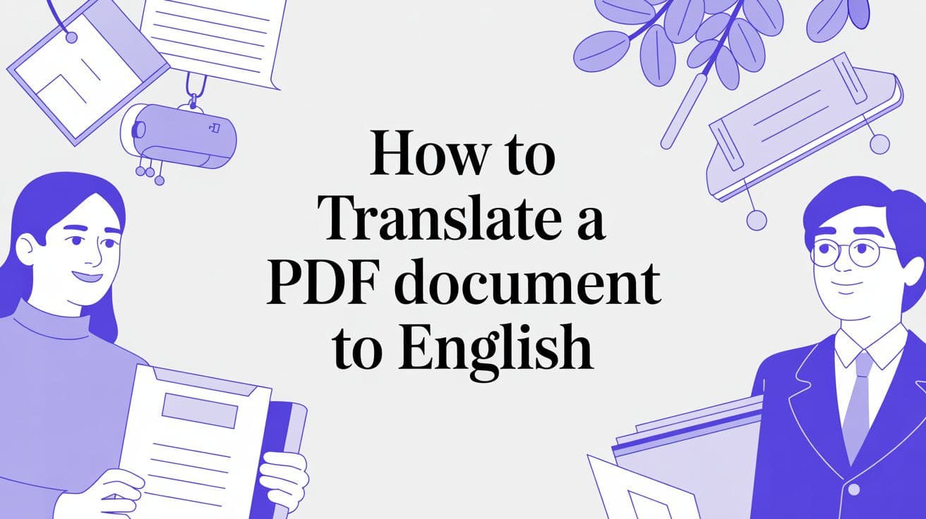 How to Translate a PDF Document to English