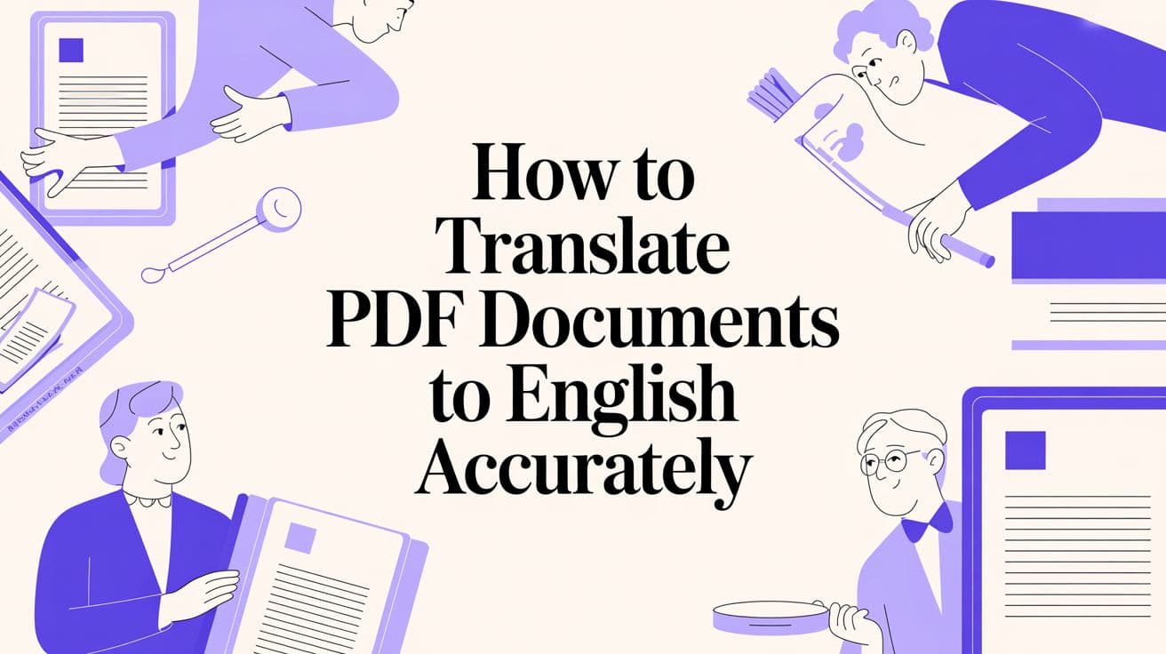 ### Cómo traducir documentos PDF al inglés con precisión