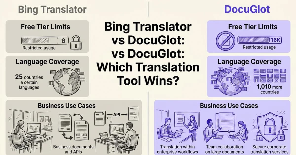 Bing Translator vs DocuGlot: Which Translation Tool Wins?