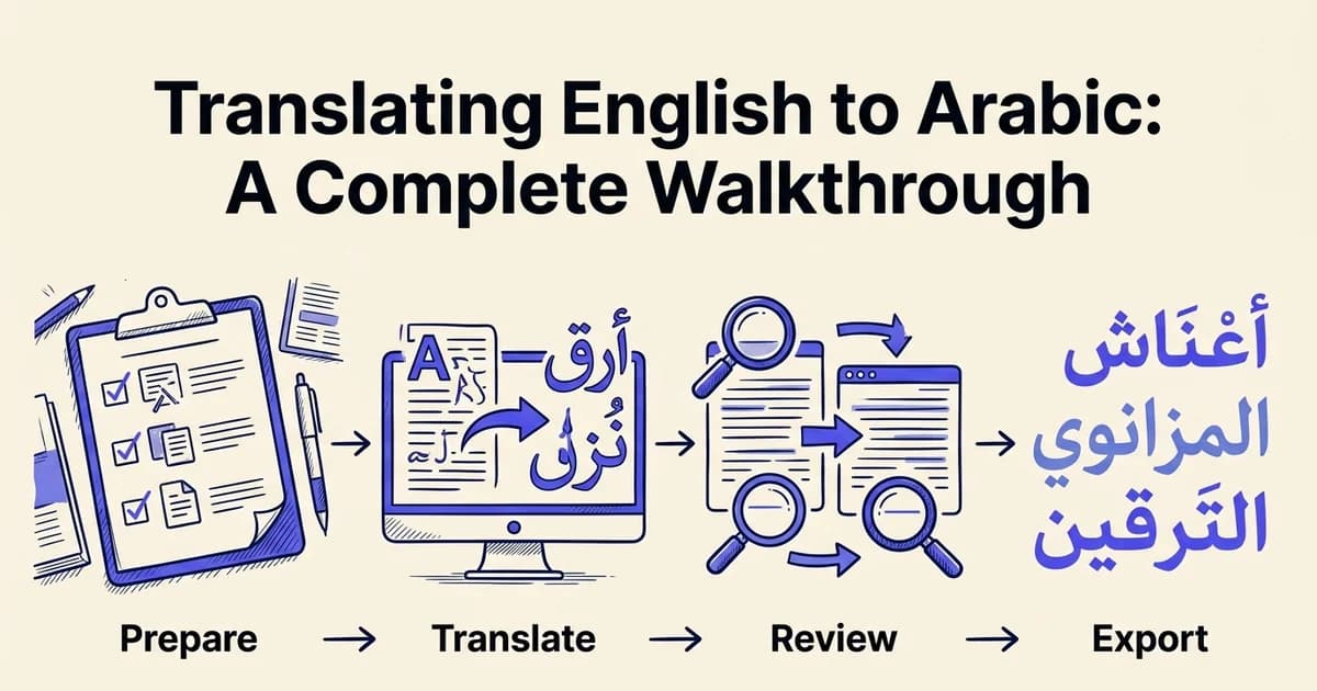 Translating English to Arabic: A Complete Walkthrough