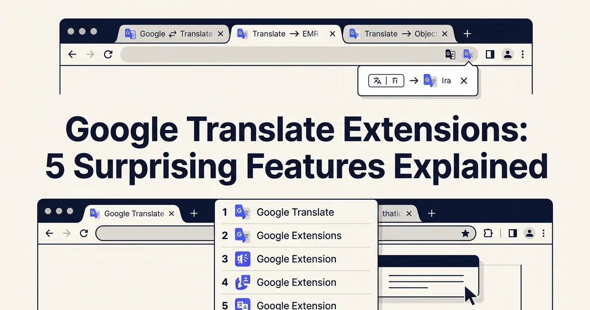 Google Translate Extensions: 5 Surprising Features Explained