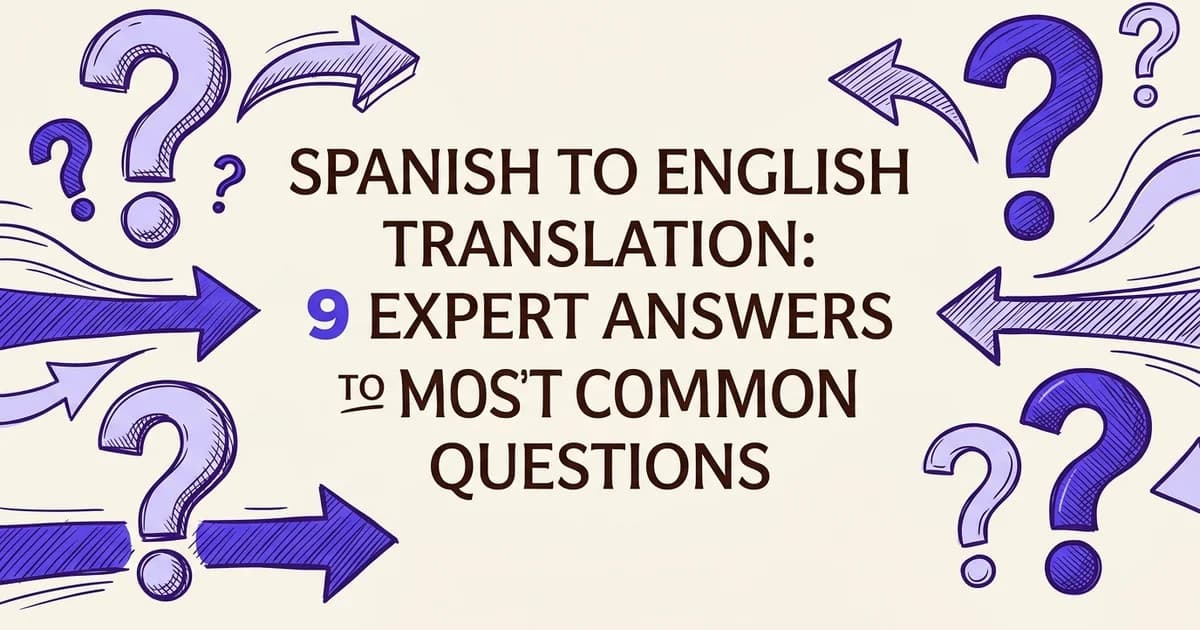 Spanish to English Translation: 9 Expert Answers to Your Most Common Questions