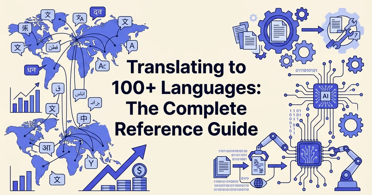 Translating to 100+ Languages: The Complete Reference Guide
