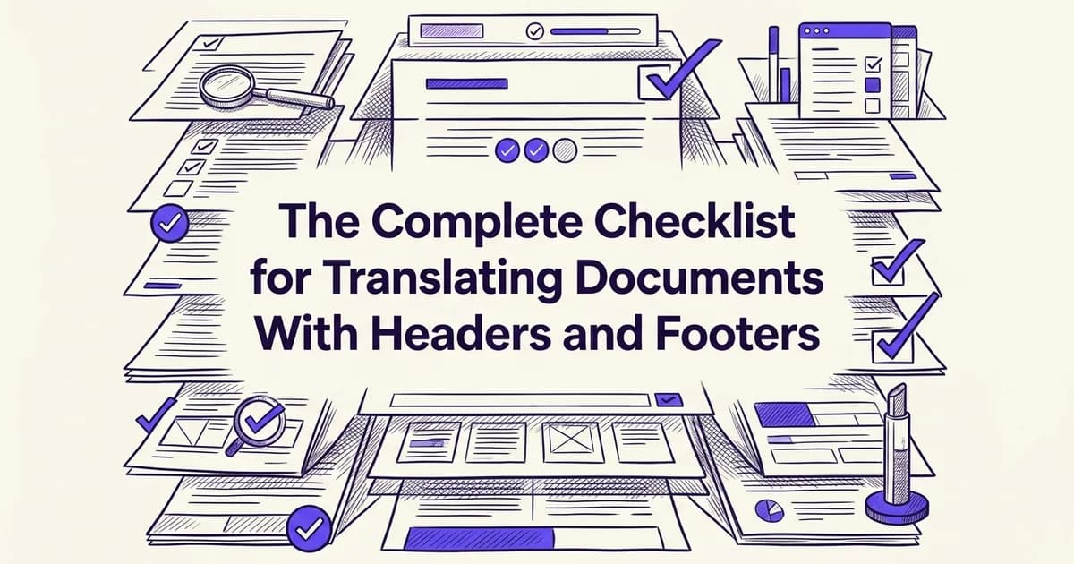 The Complete Checklist for Translating Documents With Headers and Footers