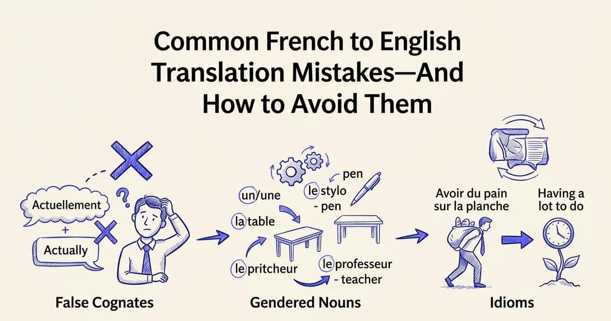 Common French to English Translation Mistakes—And How to Avoid Them