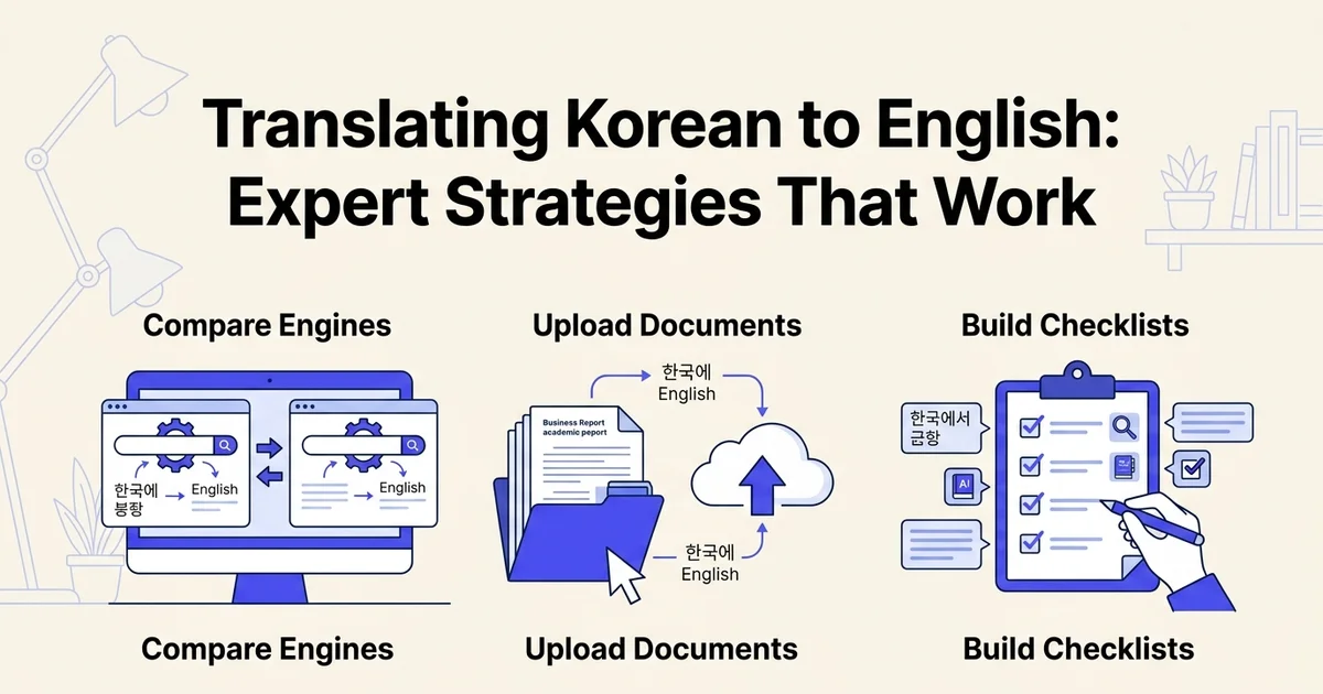 Translating Korean to English: Expert Strategies That Work