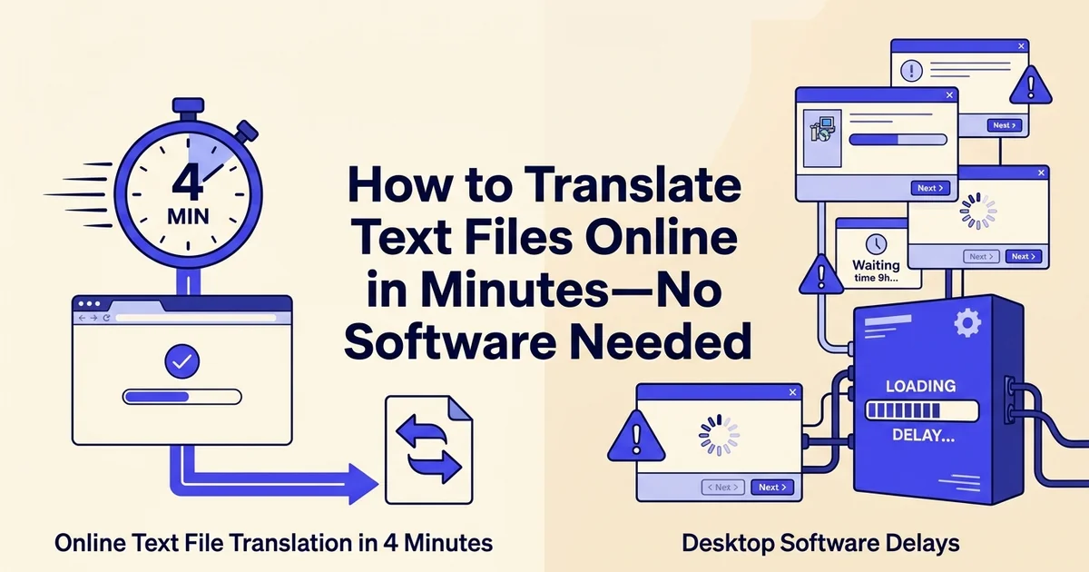 How to Translate Text Files Online in Minutes—No Software Needed