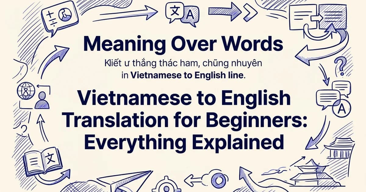 Vietnamese to English Translation for Beginners: Everything Explained